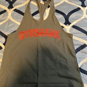 Gymshark Khaki Grey Athletic Top